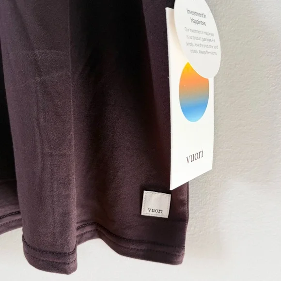 NWT Vuori Women's Energy Tank Top ingredients Raisin size Medium - Picture 5 of 6